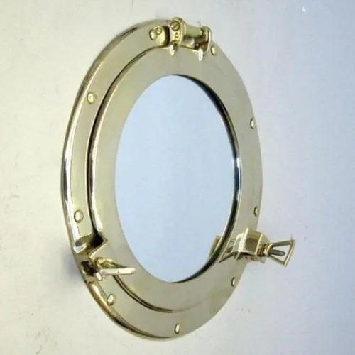 Brass Porthole Mirror