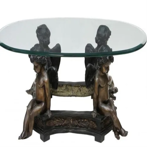 Bronze FRP Rectangular Decorative Coffee Table