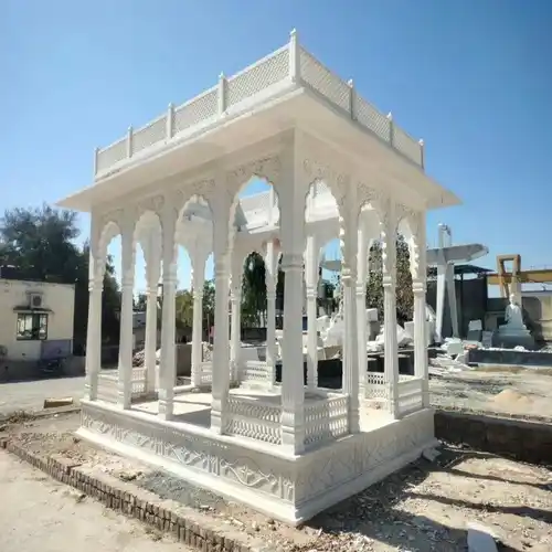 Carved Marble Masjid Qibla