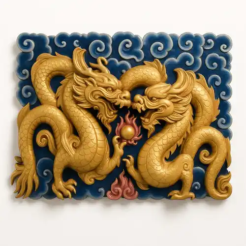Chinese Dragon Fiberglass Decor