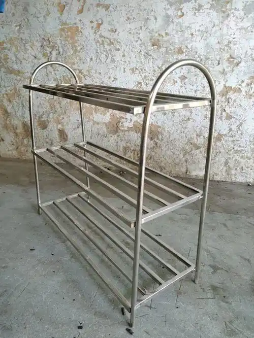 Chrome Stainless Steel Shoe Rack