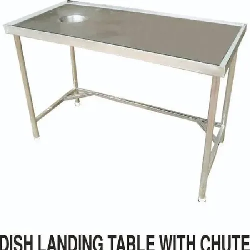 Commercial Dish Landing Table with Chute