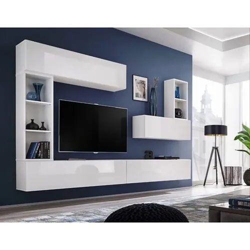 Designer Wooden Wall Mounted TV Unit
