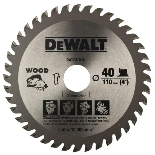 Dewalt 4 Inch Tungsten Carbide Wood Blade