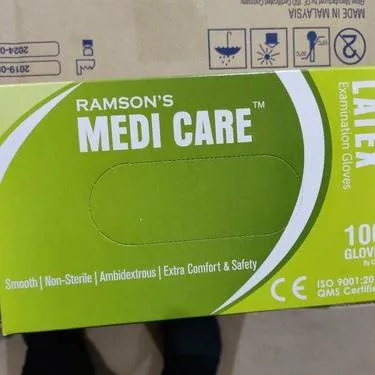 Elanpro Blue Latex Medicare Gloves