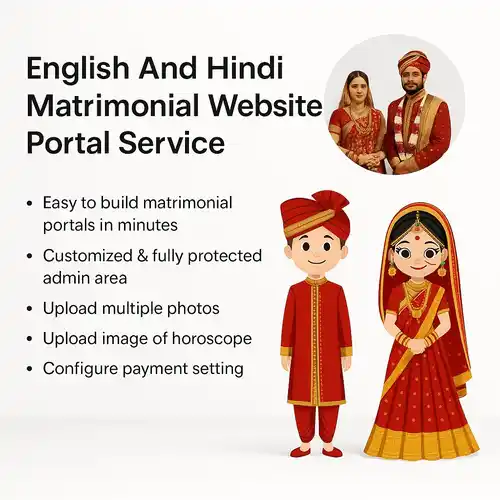 English Hindi Matrimonial Portal Service