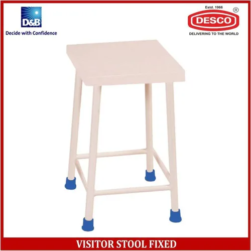 Fixed Hospital Visitor Stool, White