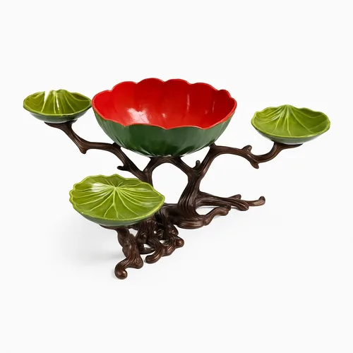 Flower Cut Snacks Ware Bowl