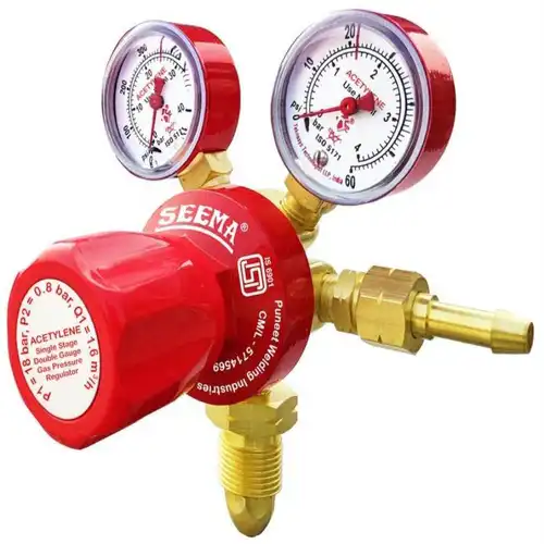 Forged Brass Seema Double Gauge Acetylene Regulator