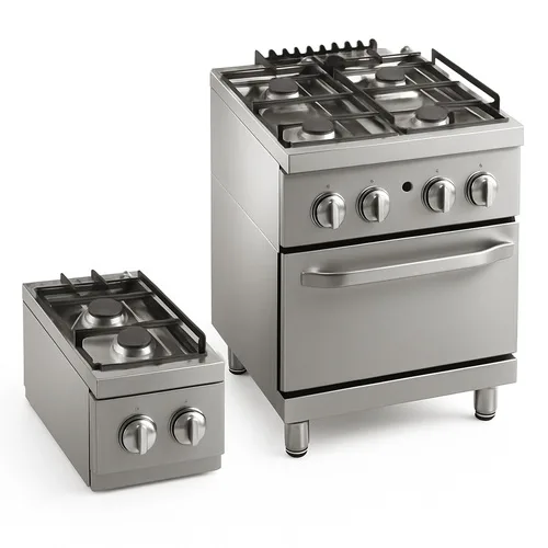 Four Burner Stainless Steel Gas Range