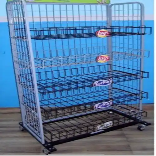 Free Standing Mild Steel Wire Mesh Racks