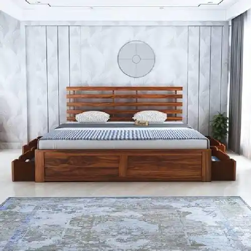 Full Size Wooden Double Bed