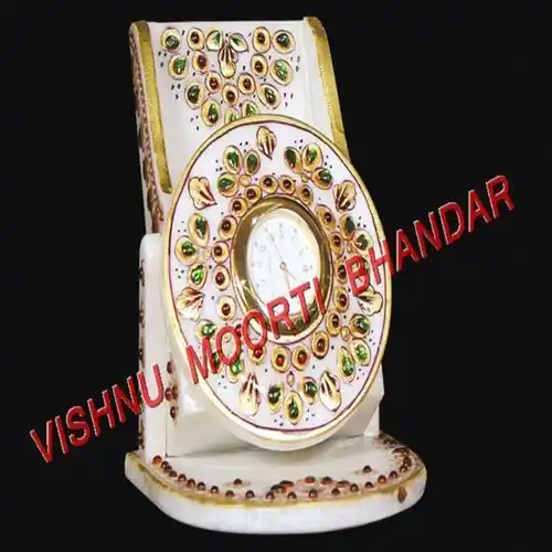 Gold Plated Marble Handicraft Piece