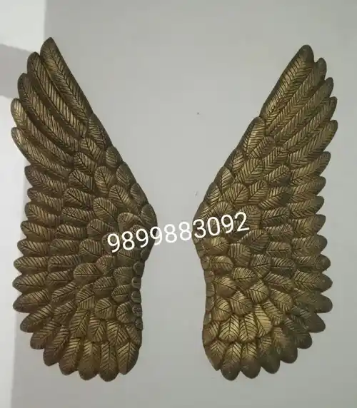 Golden FRP Wing Decoration, 4 Feet