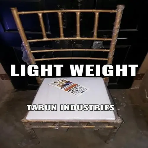 Golden Polyester Chiavari Banquet Chair