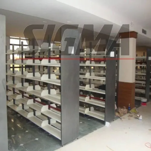 Grey Books Display Rack, Library, 0-50 kg/Layer