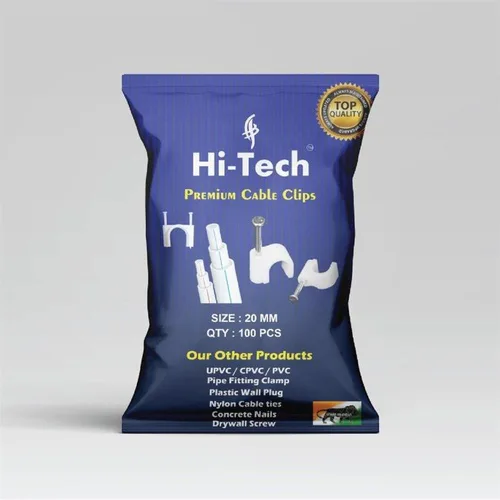 HDPE White Wire Clips (4MM-110MM)