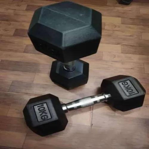 Hex Rubber Coated Dumbbell