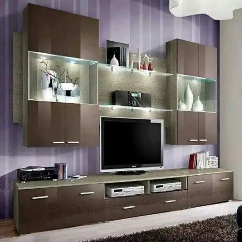 Home Wall Mounted Engineered Wood TV Unit