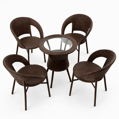 Hotel Outdoor Wicker Furniture Set