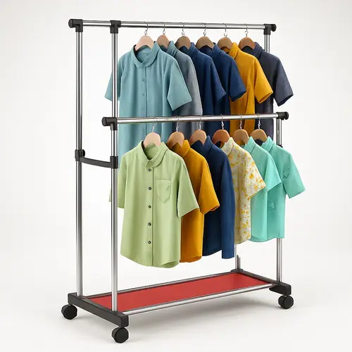 India Made Adjustable Free Standing Garment Rack