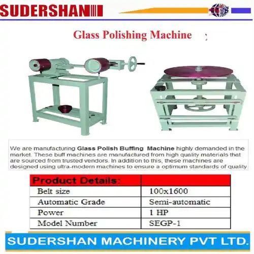 Industrial Glass Polishing Machine, 1 HP
