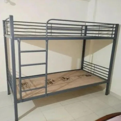 Iron Single Bunk Bed Frame, Kids & Adults, No Storage