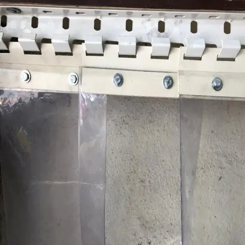 Ivory Iron PVC Curtain Strip Bracket