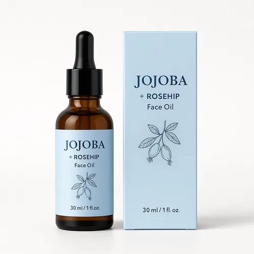 Jojoba Oil Rosehip Extract Face Oil Manufacturing