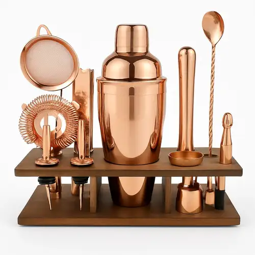 King International Brass Corporate Barware Set