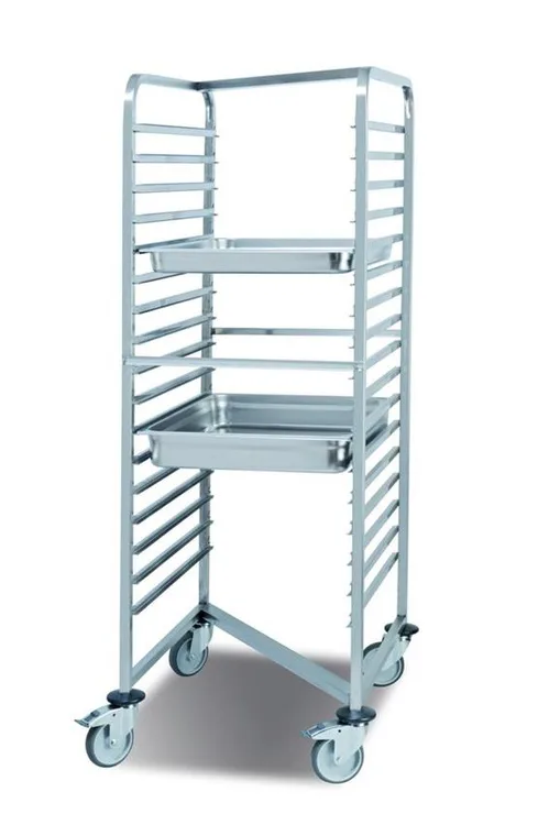 KKE Stainless Steel GN Pan Movable Trolley