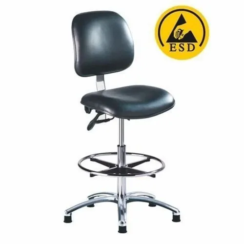 Leather Black ESD Home Chair