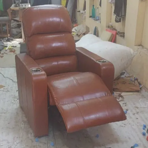 Leatherette Motorized Cinema Recliner Seat