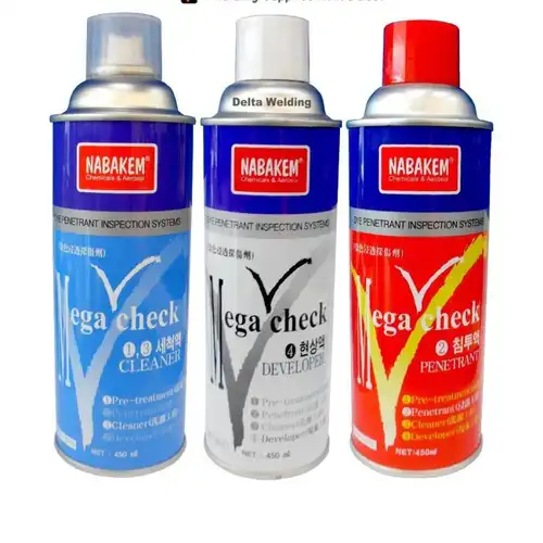 Liquid Dye Penetrant Testing Chemical, Aerosol Can