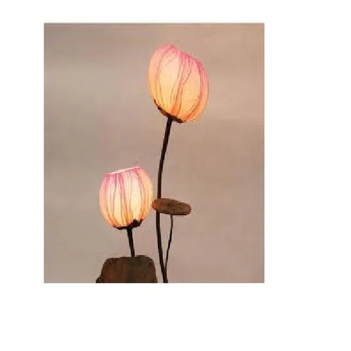Lotus Wood Paper Lamp