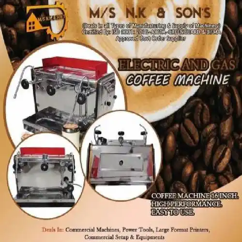 Manual Electric Gas Coffee Machine