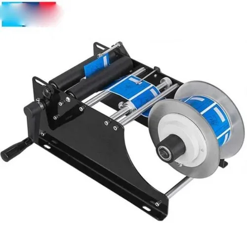 Manual Round Bottle Sticker Machine