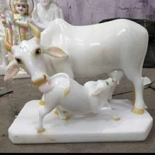 Marble Bovine Sculpture