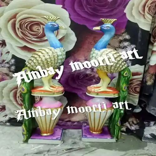 Marble Peacock Sculpture