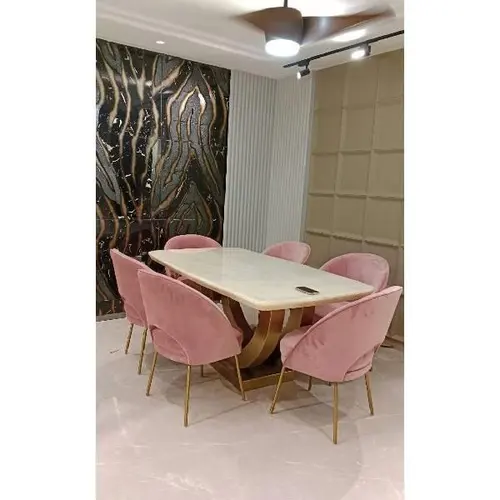 Marble Top Dining Table Set