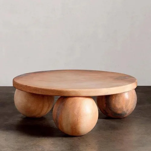Marble Top Round Coffee Table