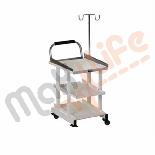 Max-Life Stainless Steel Hospital ECG Cart