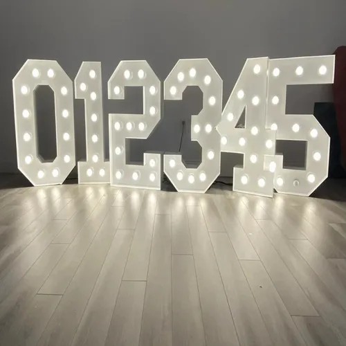 MDF 3 Foot Illuminated Marquee Number