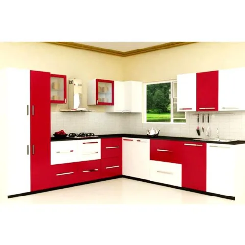 MDF Stylish L-Shape Cabinets