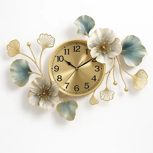 Metal Wall Clock Art Piece