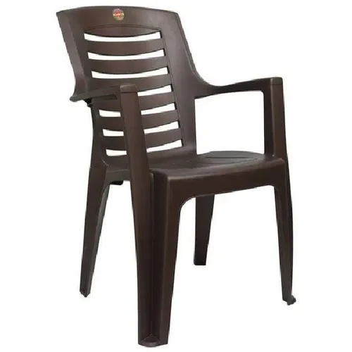 Mid-Back Plastic Chair with Armrest