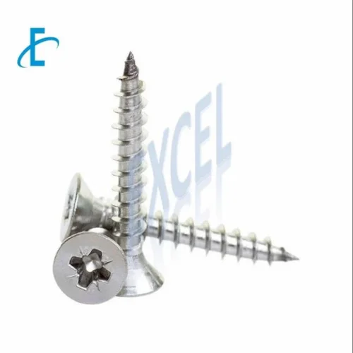 Mild Steel Chipboard Screw, Zinc