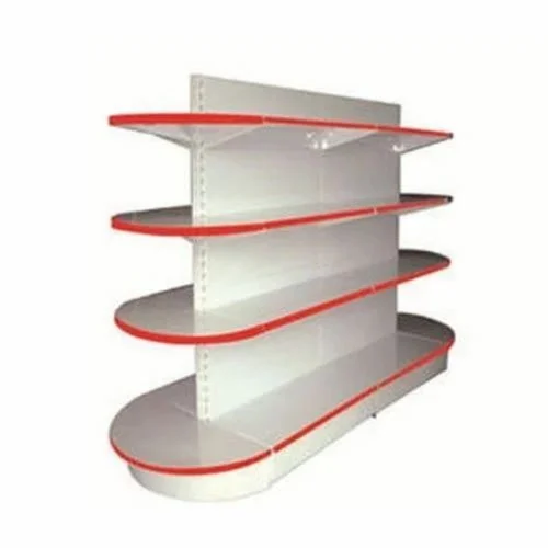 Mild Steel Supermarket Display Rack, 4 Shelves
