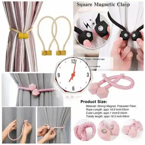 Mixed Color Magnetic Curtain Tieback Rope