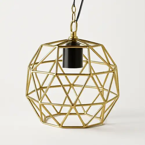 MKI Iron Football Style Hanging Lamp